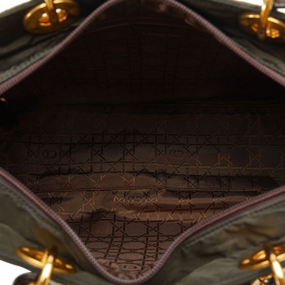 Auth Dior Large Cannage Lady Black #113020D89B - Picture 5 of 12